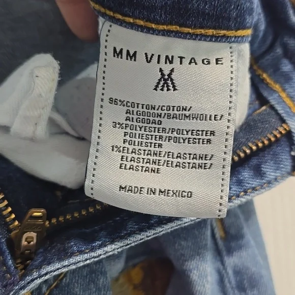 MM Vintage Embroidered Light Blue Denim Flare Jeans - Picture 4 of 14